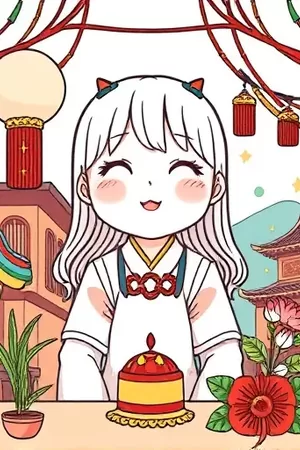 校园作品春日交换日记竖版封面